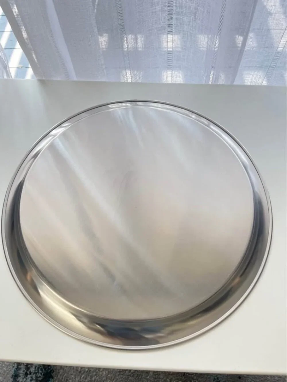 60s WMF Round Serving Modernist All Purpose Platter Fraser's Stainless-Germany